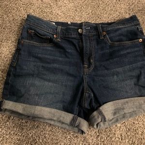 GAP folded cuff jean shorts